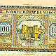 Alter Geldschein  der "Banque d'&Eacute;at du Maroc"
